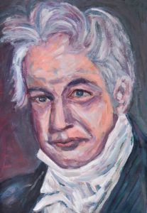Alexander von Humboldt - Acryl a. Lwd. 30x40cm