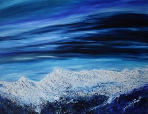 Berge 13 mischtechnik a. lwd. 80x100cm