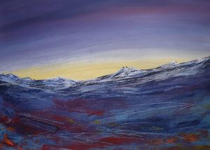 Berge 02 acryl a. papier 50x70cm