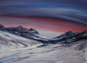 Berge 03 acryl a. papier 50x70cm