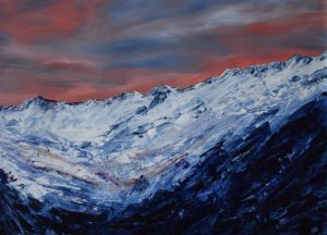 Berge 05 acryl a. papier 50x70cm