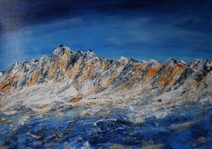 Berge 08 acryl a. papier 50x70cm