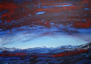 Berge 09 acryl a. papier 50x70cm