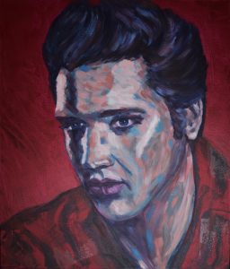 Elvis Presley - Acryl a.Lwd. 60x70cm