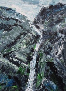 Island 05 acryl a. papier 30x40cm