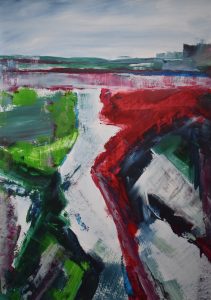 Island 09 acryl a. papier 50x70cm