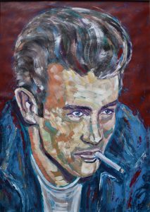 James Dean - Acryl a. Papier 50x60cm