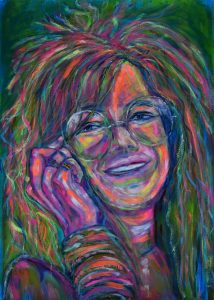 Janis Joplin - Acryl a. Papier 50x60cm