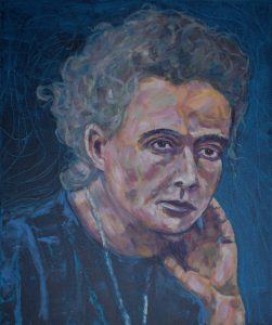 Marie Curie - Acryl a. Lwd. 50x60cm