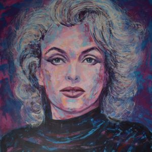 Marilyn Monroe - Acryl a. Lwd. 80x80cm