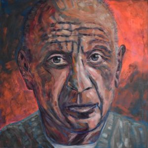 Pablo Picasso - Acryl a. Lwd. 100x100cm