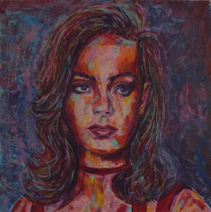 Romy Schneider - Acryl a. Lwd. 100x100cm