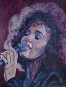 Whitney Houston - Acryl a. papier 50x60cm