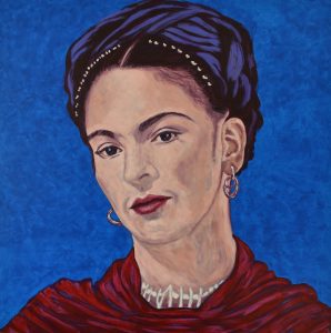 Frida Kahlo - Acryl a. Lwd. 100x100cm