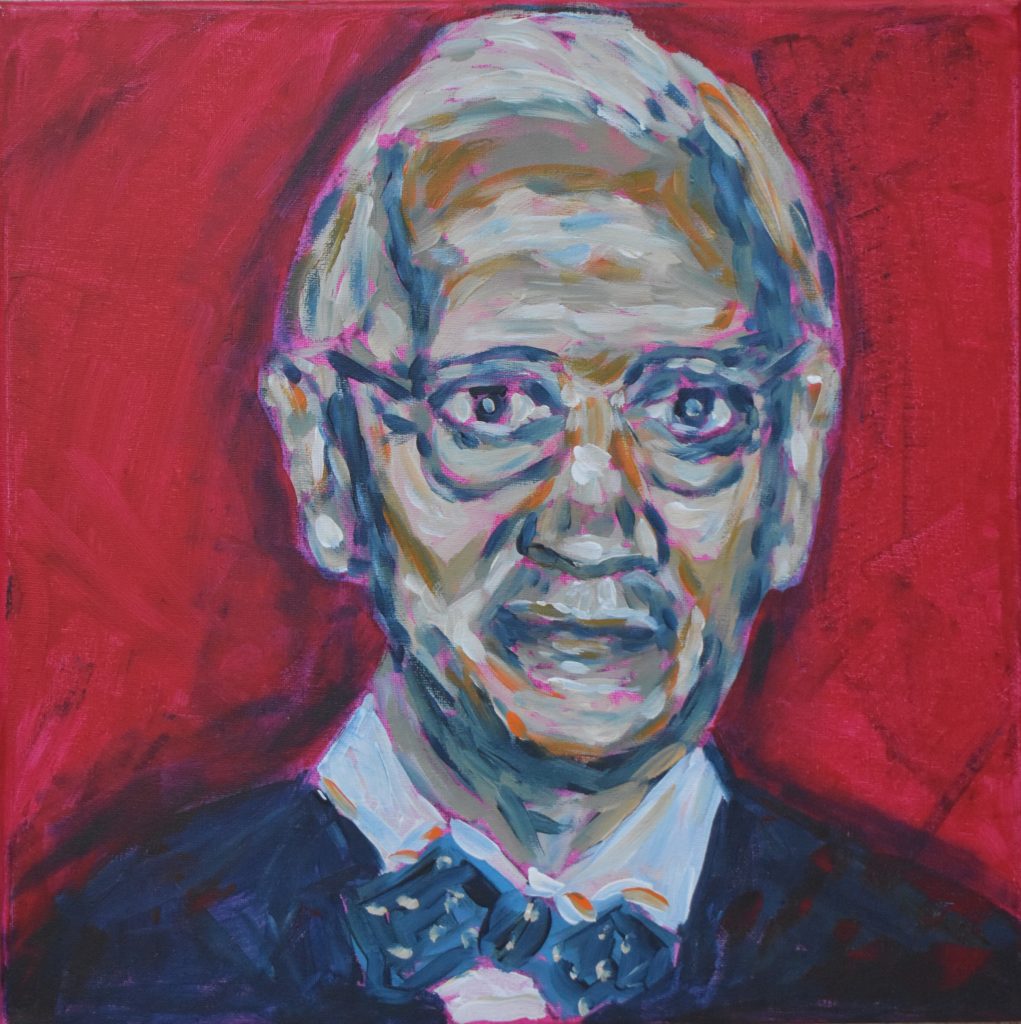 Sir Alexander Fleming Acryl. a. Lwd. 30x30cm