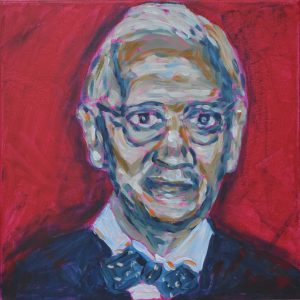 Sir Alexander Fleming - Acryl. a. Lwd. 30x30cm