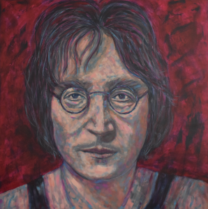 John Lennon - Acryl a. Lwd. 100x100cm